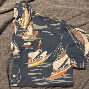 Nautical Print Short Sleeve Shirt